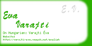 eva varajti business card